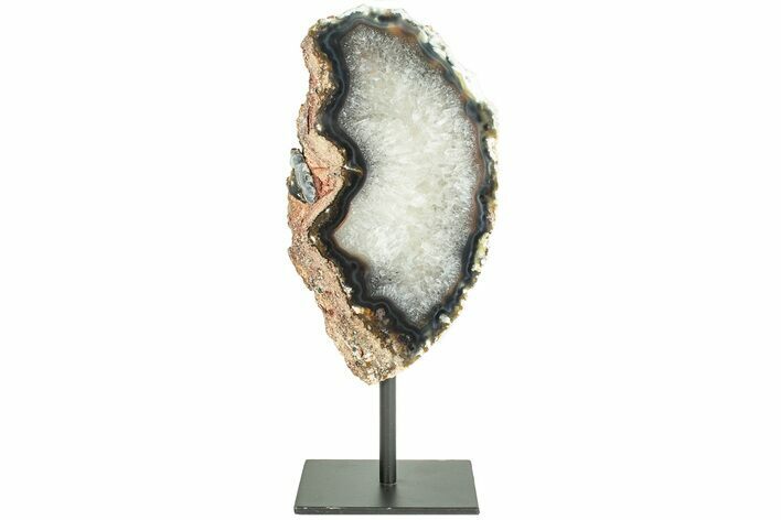 Agate Slab on Metal Base - Brazil #206865